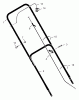 Murray 20406x9A - B&S/ 20" Walk-Behind Mower (1998) (Montgomery Wards) Spareparts Handle Assembly