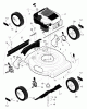 Murray 20407x99A - B&S/ 20" Walk-Behind Mower (1998) (AAFES) Listas de piezas de repuesto y dibujos Handle Assembly