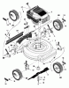 Murray 20408x4A - 20" Walk-Behind Mower (1997) Listas de piezas de repuesto y dibujos Mower Deck Assembly