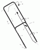 Murray 20415x8A - Scotts 20" Walk-Behind Mower (2000) (Home Depot) Spareparts Handle Assembly