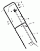 Murray 20455A - 20" Walk-Behind Mower (1997) Spareparts Handle Assembly