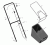 Murray 20455x30B - 20" Walk-Behind Mower (2000) Listas de piezas de repuesto y dibujos Handle & Bag Assembly
