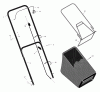 Murray 20455x30C - 20" Walk-Behind Mower (2000) Ersatzteile Handle & Bag Assembly