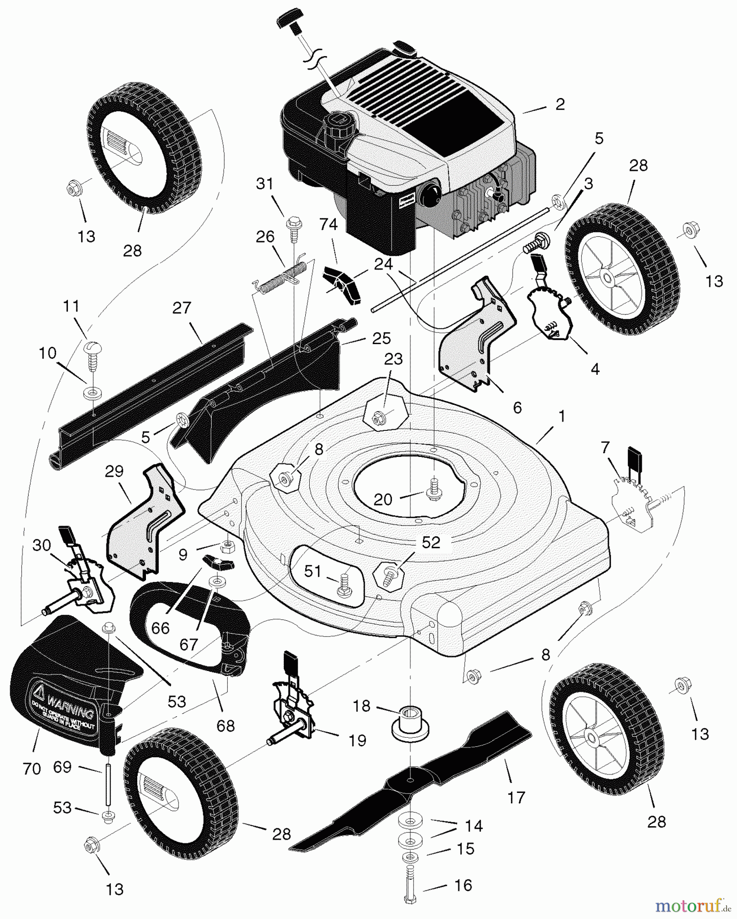  Murray Rasenmäher 20455x30F - Murray 20