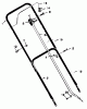 Murray 20455x7A - Scotts 20" Walk-Behind Mower (1997) (Home Depot) Spareparts Handle Assembly