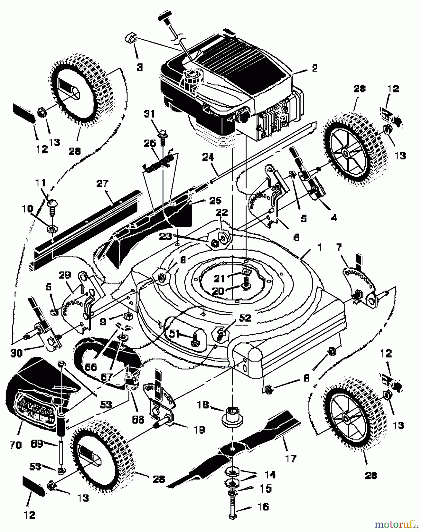  Murray Rasenmäher 20455x7A - Scotts 20