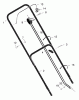 Murray 20505x8A - Scotts 20" Walk-Behind Mower (1997) (Home Depot) Spareparts Handle Assembly
