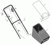 Murray 20647x89E - Yard King Performance 20" Walk-Behind Mower (2002) Ersatzteile Handle And Bag Assembly