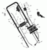 Murray 20706x6C - Ultra 20" Walk-Behind Mower (2000) Listas de piezas de repuesto y dibujos Handle Assembly