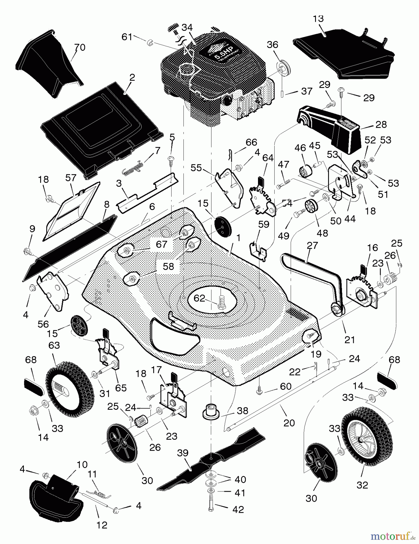  Murray Rasenmäher 21545x6A - Murray Ultra 21
