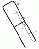 Murray 22105A - 22" Walk-Behind Mower (1999) Listas de piezas de repuesto y dibujos Handle Assembly