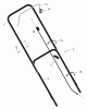 Murray 22105B - 22" Walk-Behind Mower (2000) Listas de piezas de repuesto y dibujos Handle Assembly