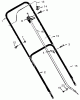 Murray 22255x92A - B&S/ 22" Walk-Behind Mower (1997) (Walmart) Listas de piezas de repuesto y dibujos Handle Assembly