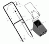Murray 22265x8G - Scotts 22" Walk-Behind Mower (2002) (Home Depot) Ersatzteile Handle And Bag Assembly