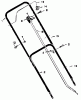 Murray 22276C - 22" Walk-Behind Mower (1997) Listas de piezas de repuesto y dibujos Handle Assembly