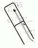 Murray 22277x91A - B&S/ 22" Walk-Behind Mower (1997) (Roses) Spareparts Handle Assembly