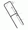 Murray 22405x30A - 22" Walk-Behind Mower (1999) Spareparts Handle Assembly