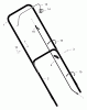 Murray 22406A - 22" Walk-Behind Mower (1999) Spareparts Handle Assembly