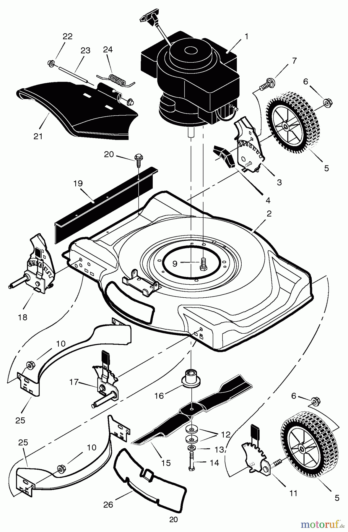  Murray Rasenmäher 22407x99A - B&S/Murray 22