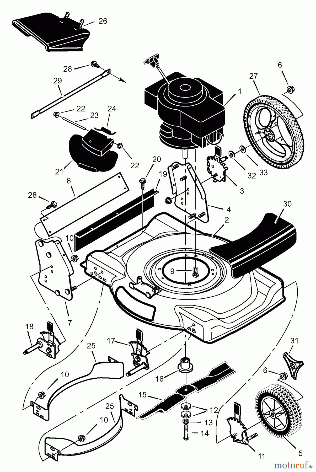 Murray Rasenmäher 22446x8A - Scotts 22