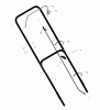 Murray 22506A - 22" Walk-Behind Mower (1999) Spareparts Handle Assembly