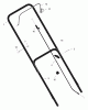 Murray 225110x71A - B&S/ 22" Walk-Behind Mower (2001) (Quality Stores) Spareparts Handle Assembly