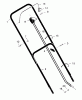 Murray 22545A - 22" Walk-Behind Mower (1997) Spareparts Handle Assembly