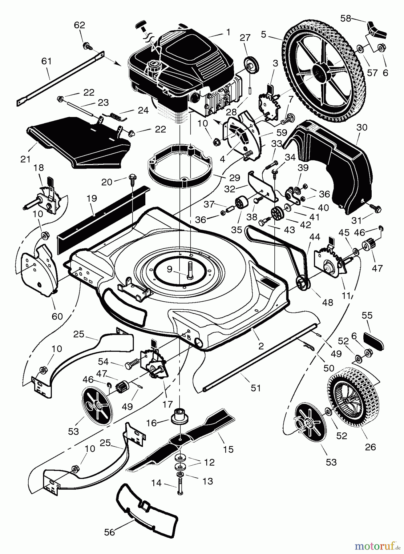  Murray Rasenmäher 22646x6A - Murray Ultra 22