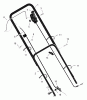 Murray 22815x8A - Scotts 22" Walk-Behind Mower (2000) (Home Depot) Spareparts Handle Assembly