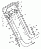 Murray 22855x6A - Ultra 22" Walk-Behind Mower (1996) Listas de piezas de repuesto y dibujos Handle Assembly