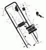 Murray 228650x6A - Ultra 22" Walk-Behind Mower (2001) Listas de piezas de repuesto y dibujos Handle Assembly