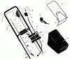 Murray 228650x99A - B&S/ 22" Walk-Behind Mower (2003) (AAFES) Listas de piezas de repuesto y dibujos Handle And Bag Assembly