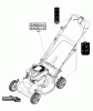 Murray EBTPV22675HWEX (7800880) - Brute 22" Self-Propelled Walk-Behind Mower (2012) Spareparts Decals Group (7502871)