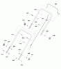 Murray M22550FC (7800890) - 22" Walk-Behind Mower (2012) Pièces détachées Handles Group (7502023)