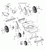 Murray M2265HW (7800203) - 22" Walk-Behind Mower (2008) Listas de piezas de repuesto y dibujos Deck Assembly - Push, Hi-Wheel