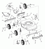 Murray NM2255 (7800240) - 22" Walk-Behind Mower (2008) Listas de piezas de repuesto y dibujos Deck Assembly - Push, 3-n-1