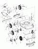 Murray NMP2265 (7800242) - 22" Walk-Behind Mower (2008) Listas de piezas de repuesto y dibujos Deck Assembly - Self-Propelled, Standard Wheels