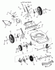 Murray NMP22675HW (7800243) - 22" Walk-Behind Mower (2008) Listas de piezas de repuesto y dibujos Deck Assembly - Self-Propelled, Hi-Wheel