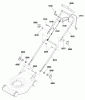 Murray MXU16550E (881559) - 16" Self Propelled Mower CE, 550E Series (2012) Listas de piezas de repuesto y dibujos Handles Group (881303)