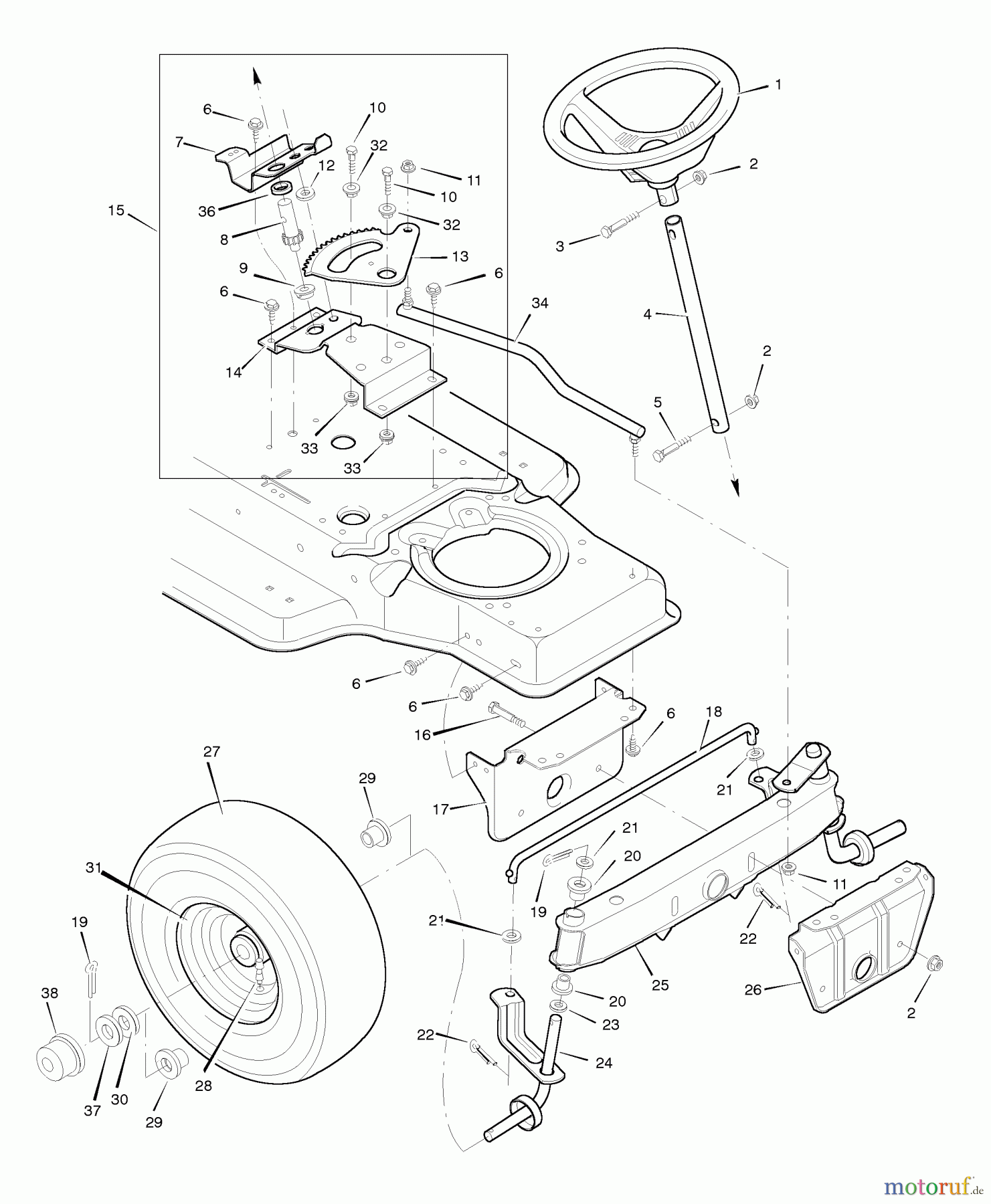  Murray Rasen- und Gartentraktoren 38713x71A - B&S/Murray 38