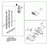 Poulan / Weed Eater 25HHT (HHT25) - Poulan Pro Hedge Trimmer Listas de piezas de repuesto y dibujos Handle & Blade Assembly