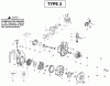 Poulan / Weed Eater BV2000LE (Type 2) - Weed Eater Barracuda Blower Ersatzteile Engine Type 2