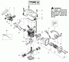 Poulan / Weed Eater 2050 (Type 6) - Poulan Pioneer Chainsaw Listas de piezas de repuesto y dibujos Engine Assembly Type 6