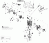 Poulan / Weed Eater PP3816AV (Type 1) - Poulan Pro Chainsaw Ersatzteile Engine Type 1