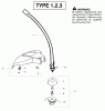 Poulan / Weed Eater PP446ET (Type 2) - Poulan Pro Pole Pruner Listas de piezas de repuesto y dibujos Trimmer Head