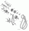 Poulan / Weed Eater PR14527ES (96198004702) - Poulan Pro Snow Thrower (2012-06) Listas de piezas de repuesto y dibujos CHASSIS ENGINE PULLEYS #3