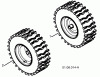 Poulan / Weed Eater PR14527ES (96198004704) - Poulan Pro Snow Thrower (2012-08) Ersatzteile WHEELS TIRES #1