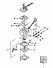 Poulan / Weed Eater XT85 - Weed Eater String Trimmer Ersatzteile CARBURETOR WT-298A BREAKDOWN