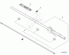 Shindaiwa AHS254 - Articulating Hedge Trimmer, S/N: T12513001001 - T1251399999 Pièces détachées Main Pipe Assembly, Driveshaft