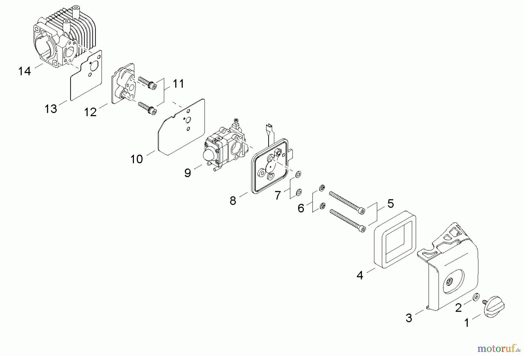  Shindaiwa Heckenscheren DH231 - Shindaiwa Hedge Trimmer, Dual-Sided, S/N: T09111001001 - T09111999999 Intake